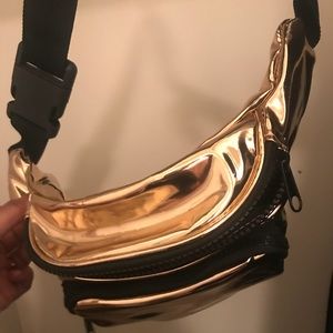Gold Fanny pack